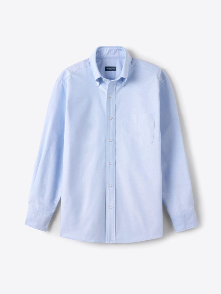 MENS BLUE OFFICE COTTON SHIRT