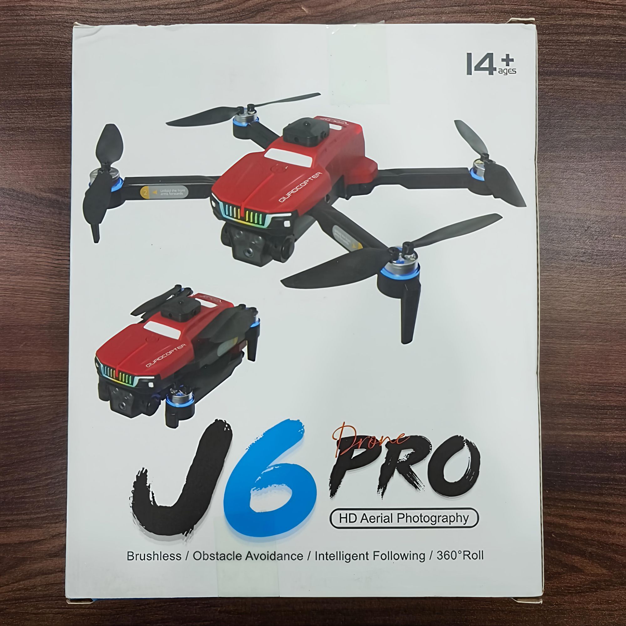J6 Pro Drone HD Dual Camera Foldable RC Drone With Optical Flow Hover, Obstacle Avoidance, WiFi FPV, Brushless Motor, One-Key Take-off & Landing, Long Battery Life, Headless Mode