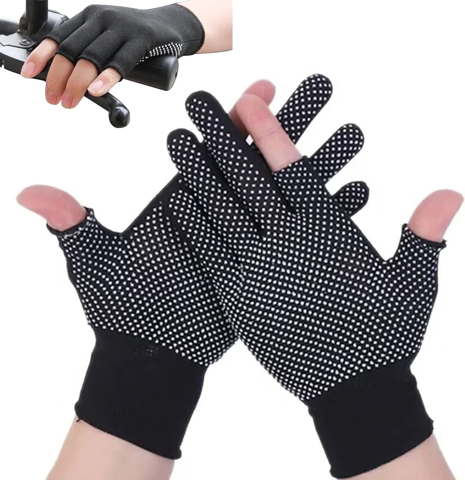 Summer Ice Silk Cycling Gloves UV Protection Touchscreen Sports Fitness Gloves