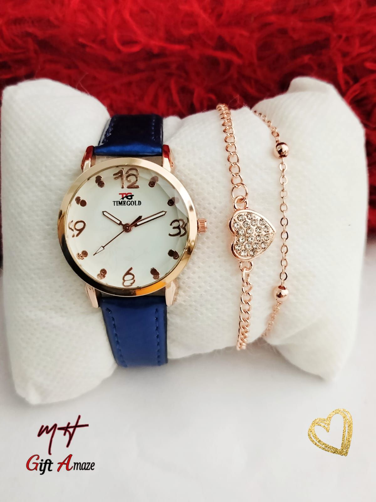 Time Gold Ladies Strap Watch Bracelet Normal Box