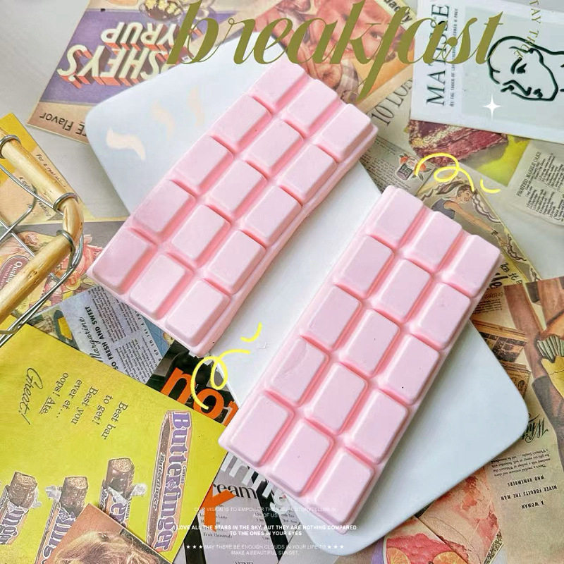 Simulation Chocolate Bar Squishy Toy Slow Rising Fidget Toy Stress Relief ASMR Decompression Anti Anxiety Desktop Prank 