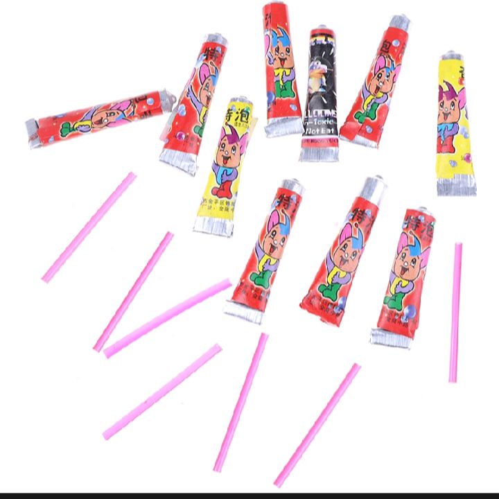 10Pcs Bubble Glue Balloon Toy for Kids – Space Bubble Ball with Straws | Fun Blowing Toy for Children