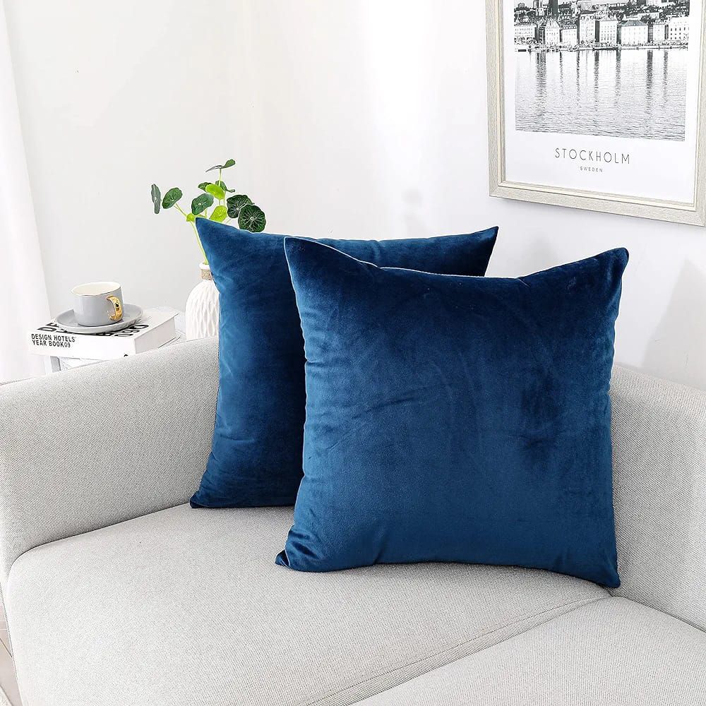 Plain Velvet Cushion Covers By Ayat Bedding