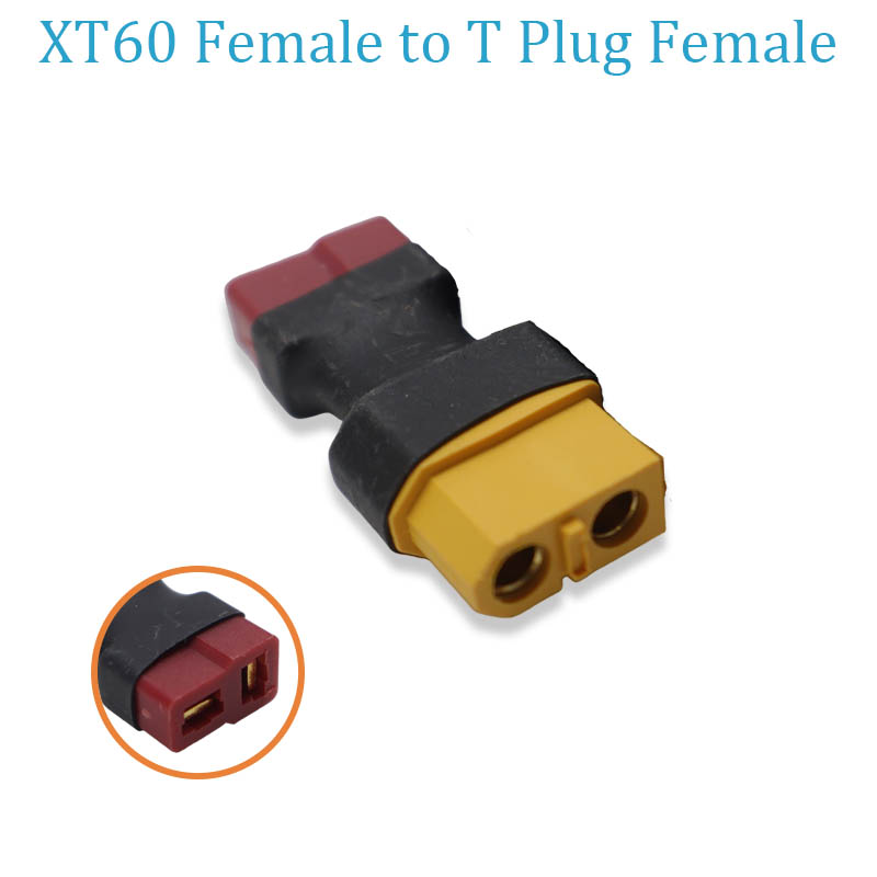T Female Plug to XT60 Female / XT60 Male Plug to Dean T Male  Adapter For RC Helicopter Quadcopter LiPo Battery Plug Connector