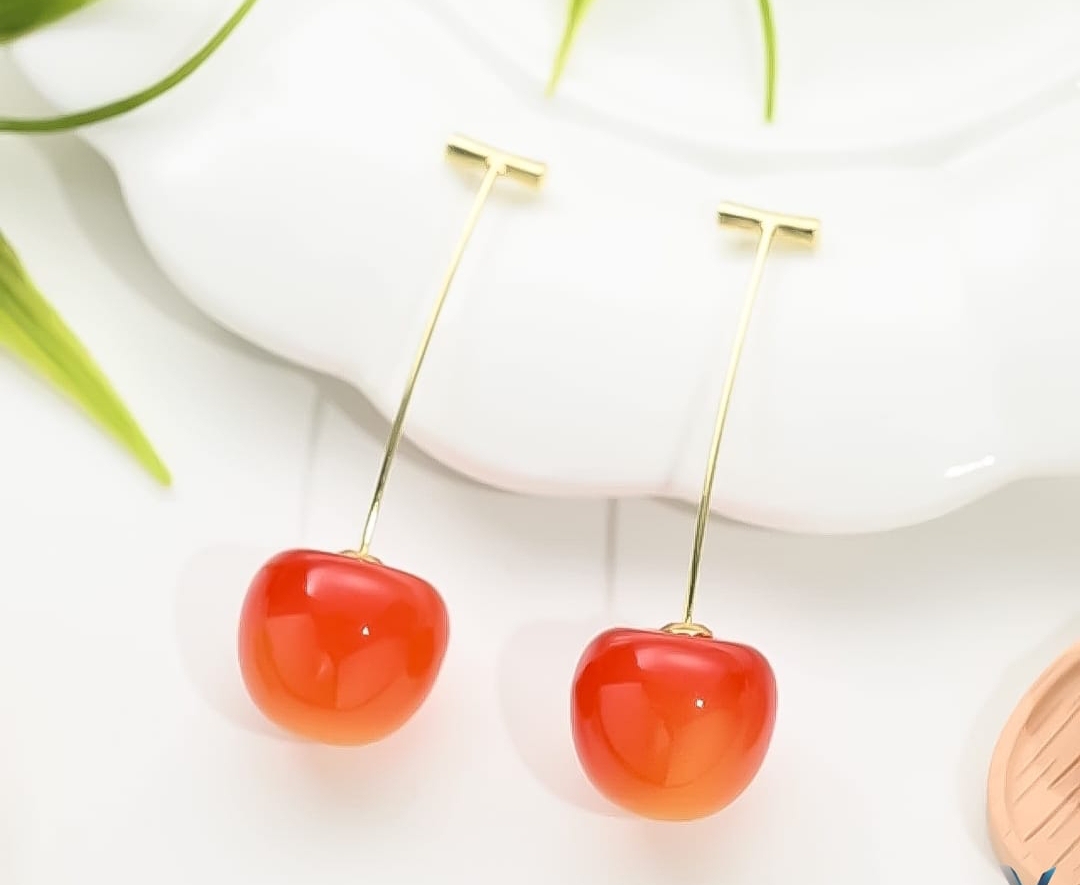 Antic Earring Cherry Shap Drop Earring