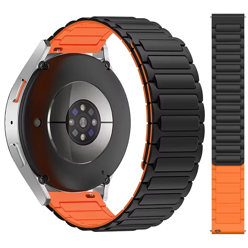 20mm 22mm Magnetic Silicone Strap For   Watch 7 6 5 4 Classic Bracelet For  Watch Gear S3 Sport Band Correa