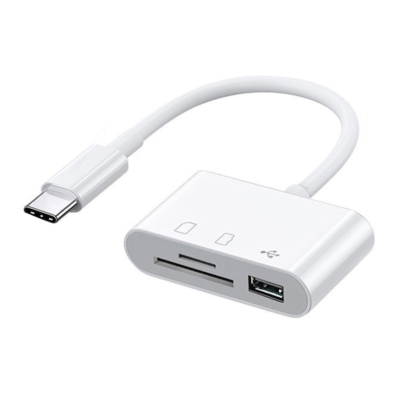 3 In1 USB Type-C /Micro-USB USB 2.0/3.0 Memory Card Reader Writer OTG Adapter SD TF Ultra Super Speed - Na Imports