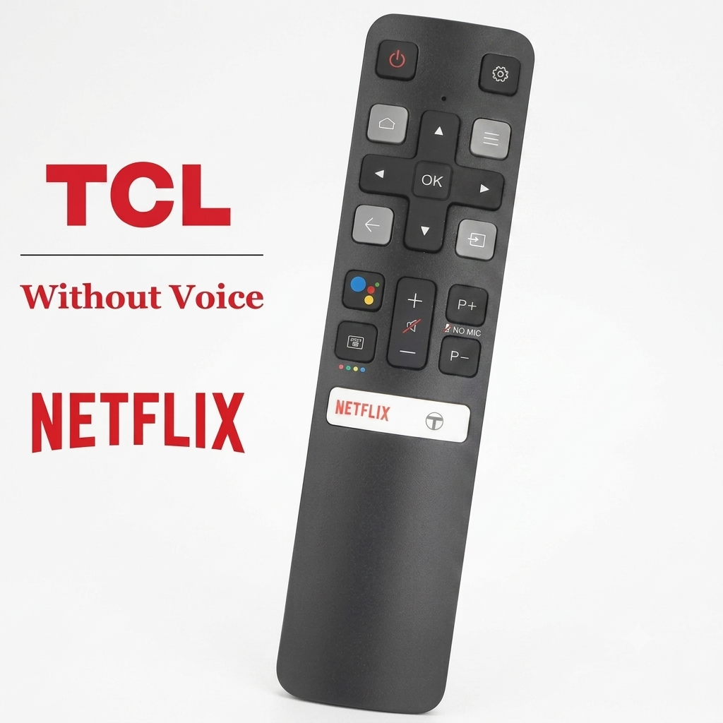 TCL Smart LED TV Remote Control with Netflx Button and Without Voice Command - Compatible with TCL Android LED TV