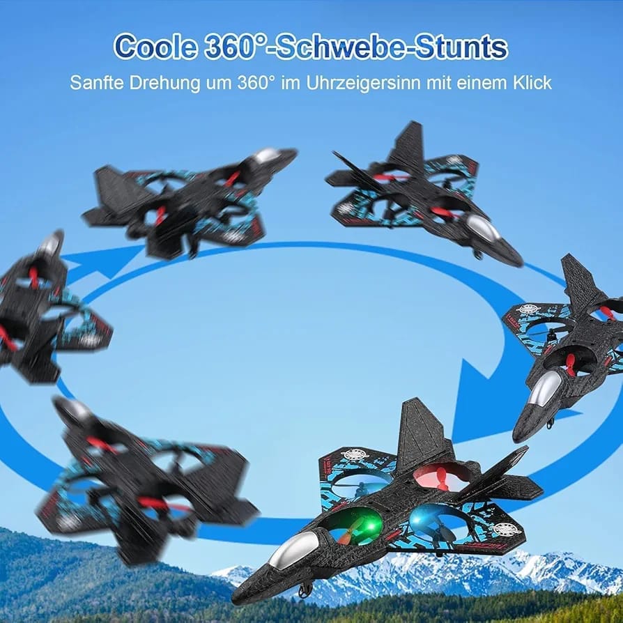 Remote Control Foam B2 Bomber Fighter Jet 888 RC Airplane for Kids & Adults Lightweight EPP Foam Aircraft with LED Lights & Rechargeable Battery