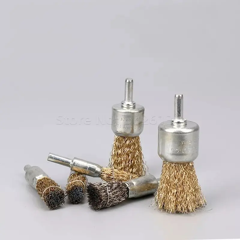 Wire Brush Drill Rod Rust Removal Polishing Wheel Wire Wheel