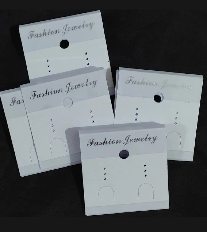 pack of 25 pcs blank earrings ear studs tag card display , hangings jewelry tags