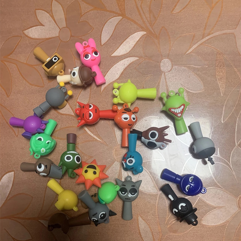 Sprunki 24pcs Set Mini Action Figure Toy Cartoon Movie Character Model Doll Figurines Collectible Kids Birthday Holiday 