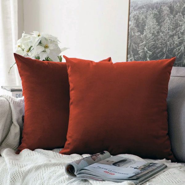 Plain Velvet Cushion Cover By ChoiceNow