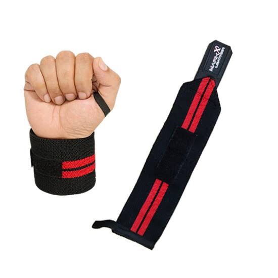 Gym Wrist strap Weight Lifting Fitness Body Building Training Exercise Wrist Wraps support Gym Gloves Power Strap weight Lifting wrist Wraps Bandage Hand Support Brace Gym Straps
