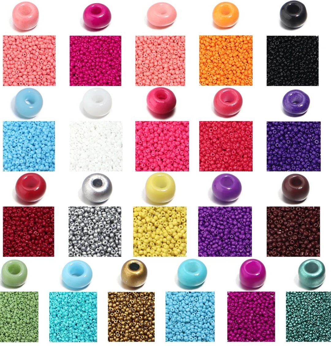 200 pcs 4 mm Charm Multi Color  Glass Seed Beads DIY Bracelet Necklace Spacer Beads For Jewelry Making DIY Earring Necklace Available Without Box