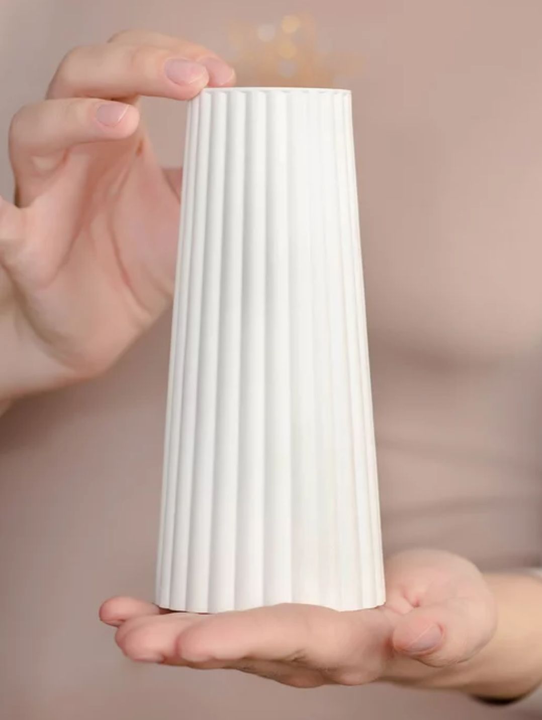 Beautiful Pack of 1 Aesthetic ceramic Vase 18cm | Baby colors | customize your own