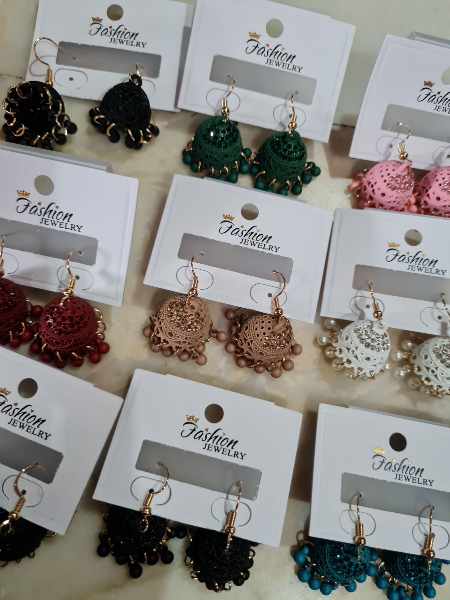Beautiful trendy jhumka in different colors