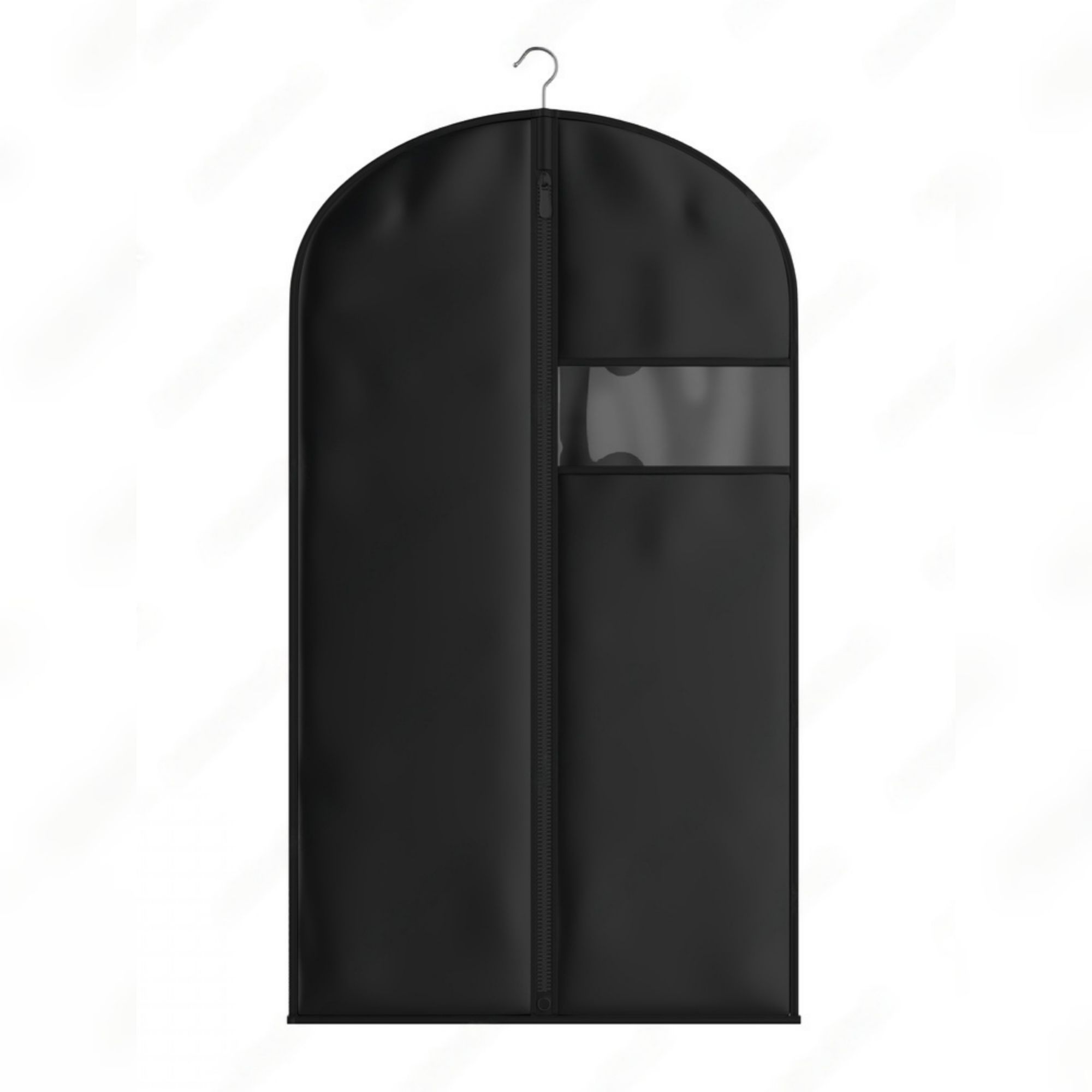 Black Dress Cover with Transparent Window,Pant Coat Cover,Suit Cover With Zip,Garments Clothes Cover Protector,Clothes Organizer,Garment Cover Bag