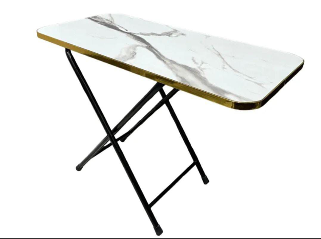 Modern Folding Table |Cofee Table | Computer Table | For Kitchen, Living Room and Bed Room Rectangle Shape Round Shape |  Folding Table Dining Table and Study Table Wooden Top metal Frame