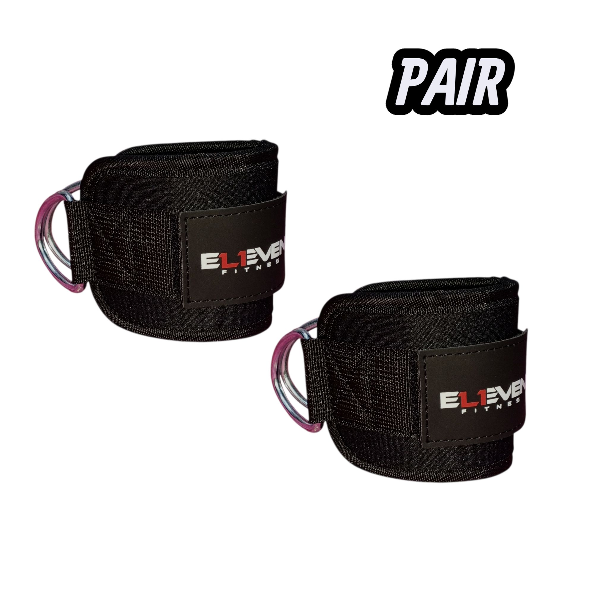 gym ankle strap for cable attachment, weight lifting ankle strap for cable machine, single piece and 2 pcs ankle straps for gym 1 pair by eleven fitness,