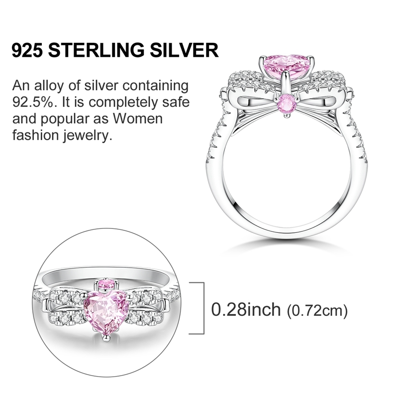 Original 925 Silver Ring Sparking Infinite Love Starry Night Rings For Women Girls Jewelry Birthday Anniversary Engagement 
