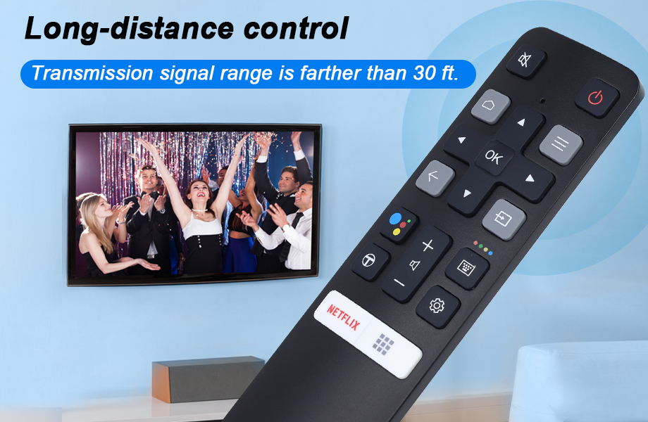 36 Bluetooth Voice Remote Controller For TCL TV Netflix YouTube 43P30FS Rc802v Fnr1 Perth Wa