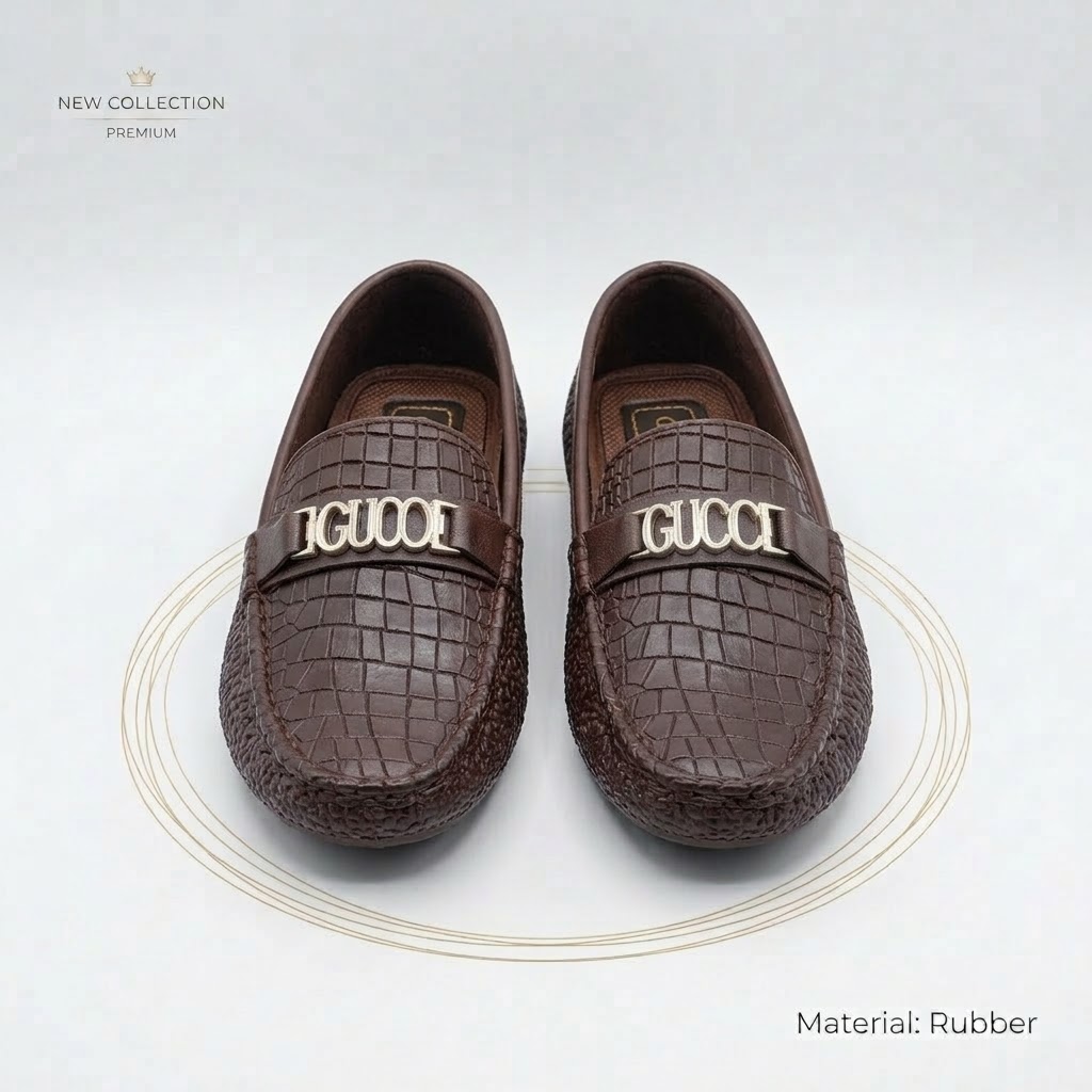 Crocodile Texture Mocassions & Loafers for Mens Stylish Winter Rubber Mens Casual Loafers Shoes