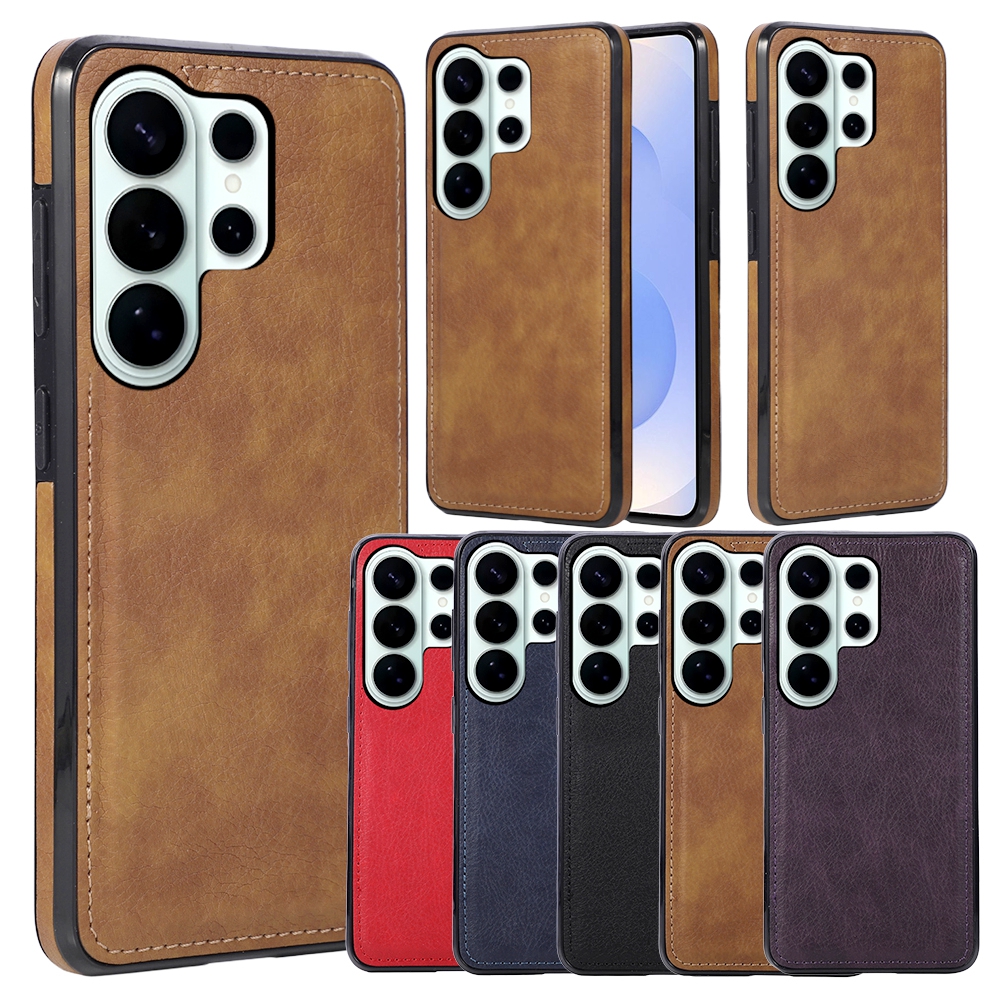 Pu Leather Case for   S26 S25 S24 S23 S22 Ultra S26U S25U S24U S26Ultra Luxury Business Anti Drop Back Phone Cover