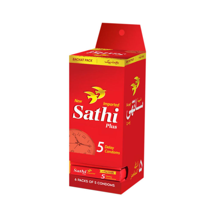 Sathi plus pack of 30 Delay condoms