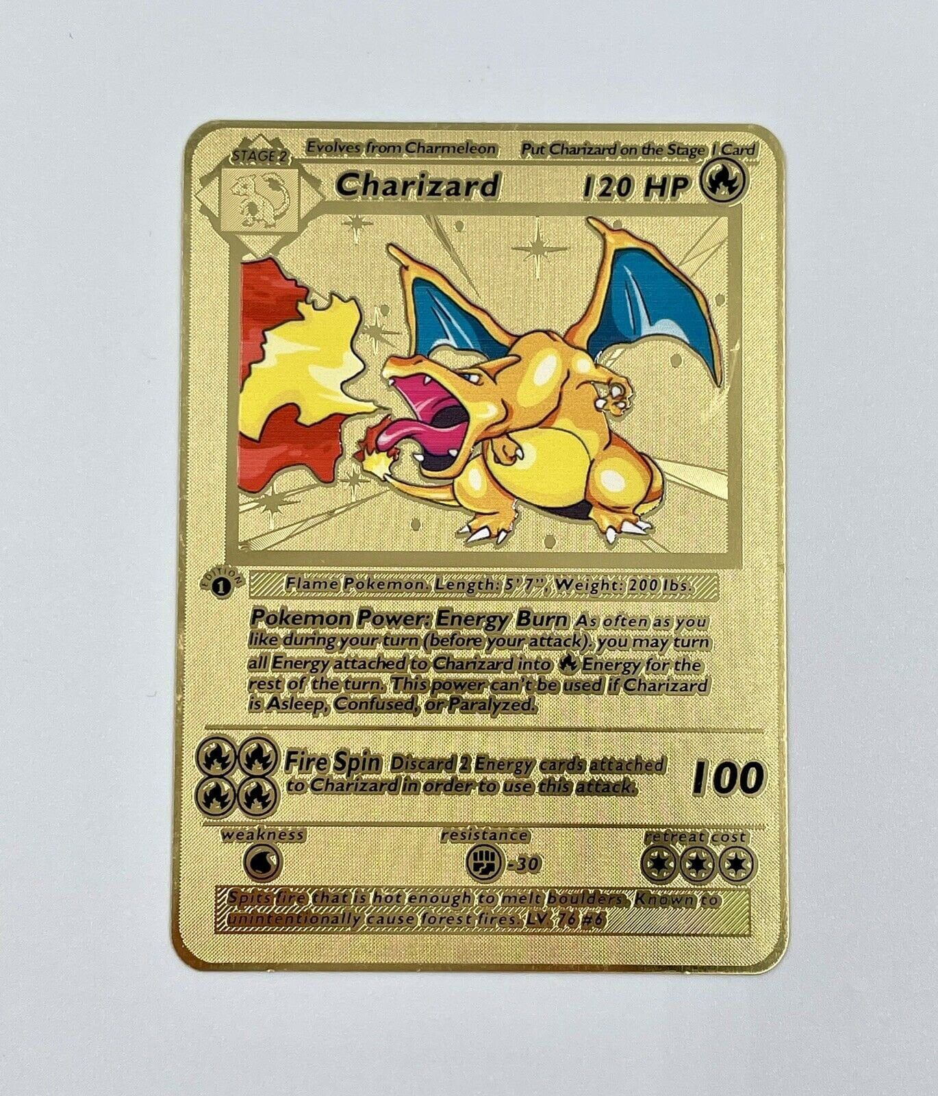 charizard pokemon card golden Amazon.com: Pokemon - Charizard ex 228/197 - Obsidian Flames - Hyper Rare