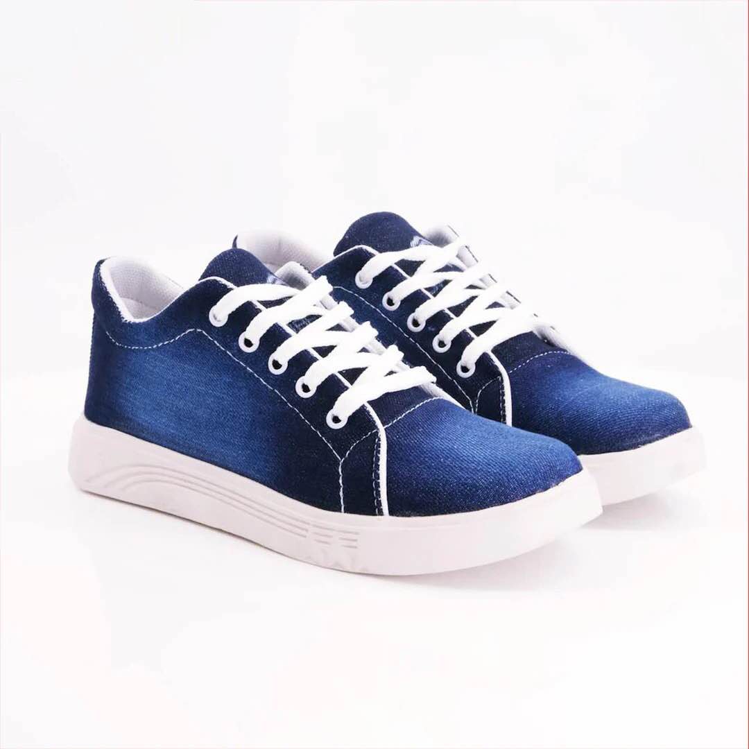 Girls Shoes of Best Quality Blue Jeans Lightweight