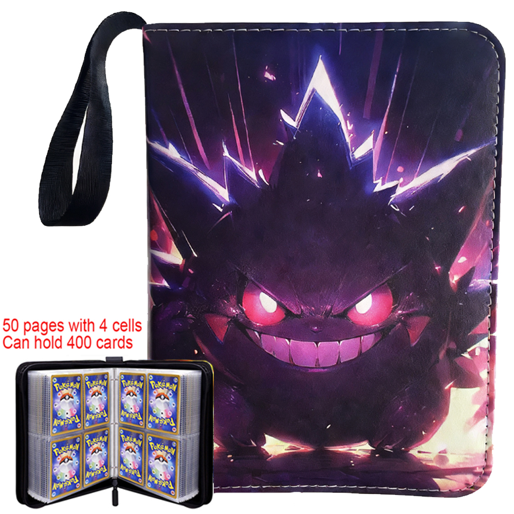 @New Pokemone Card Album PU Zipper Photo Album Collection Book Anime Figure Album Hobby File Kids Toy  In Stock