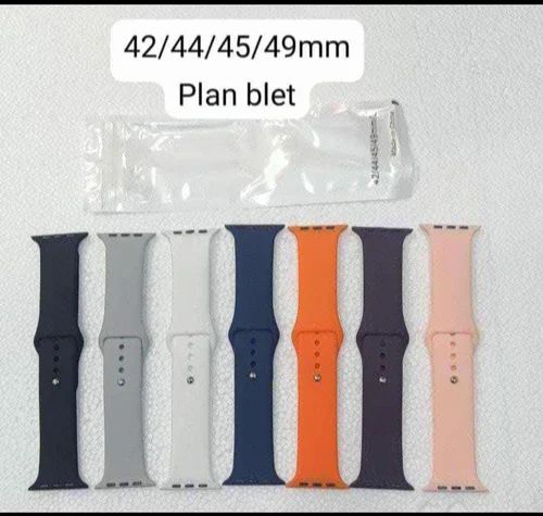 Premium Silicone Smart Watch Strap 42mm to 49mm – Soft Waterproof Sports Wrist Band Adjustable Replacement Strap for Men & Women