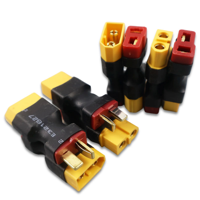T Female Plug to XT60 Female / XT60 Male Plug to Dean T Male  Adapter For RC Helicopter Quadcopter LiPo Battery Plug Connector