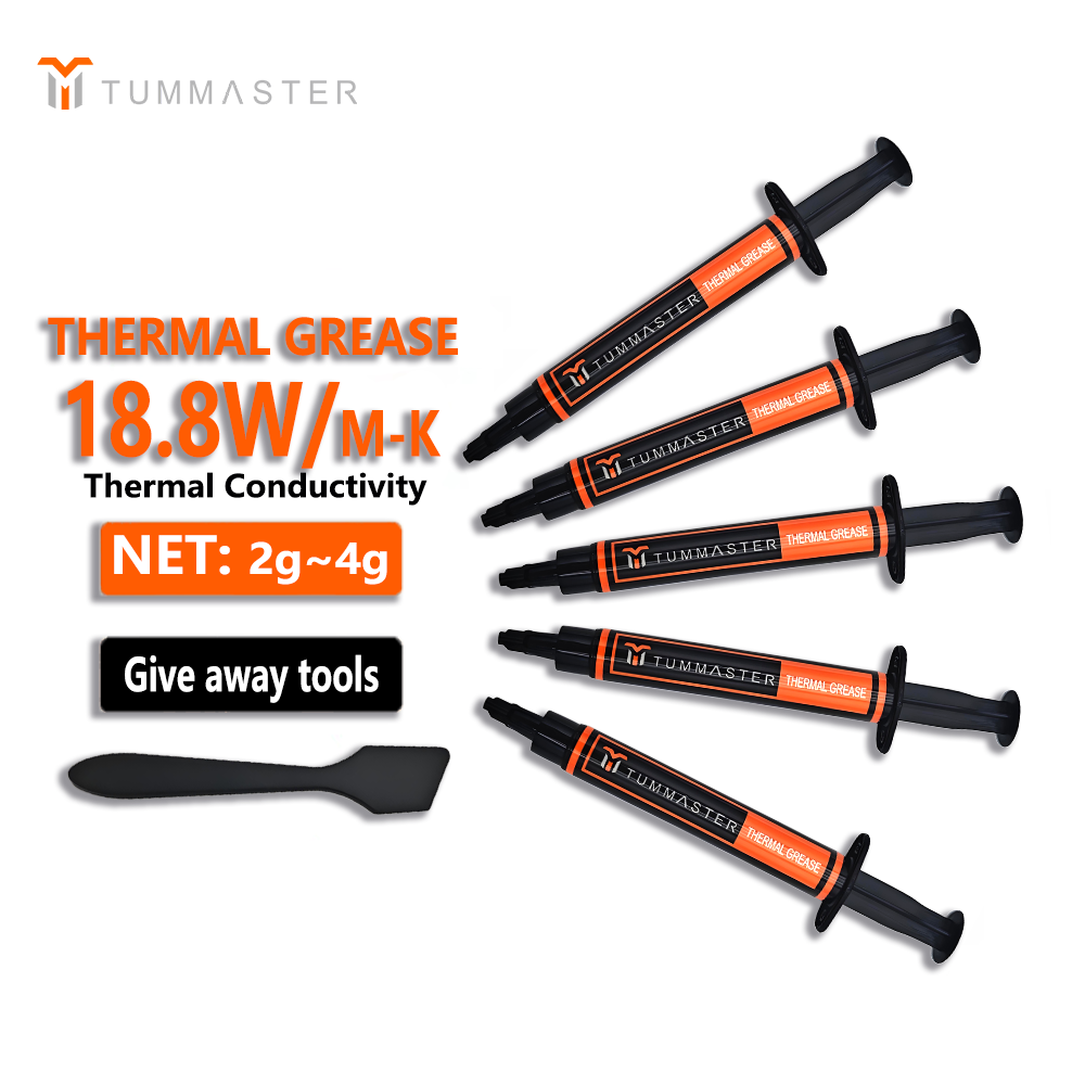 TUMMASTER CPU Thermal Paste Thermal Grease 18.8W/m-k High Thermal for Gaming PC Case Cooling PS5 Processor
