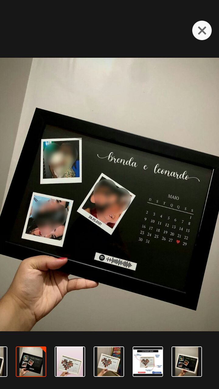 Customized photo frame with your pictures,calendars,anniversary's and Birthday's