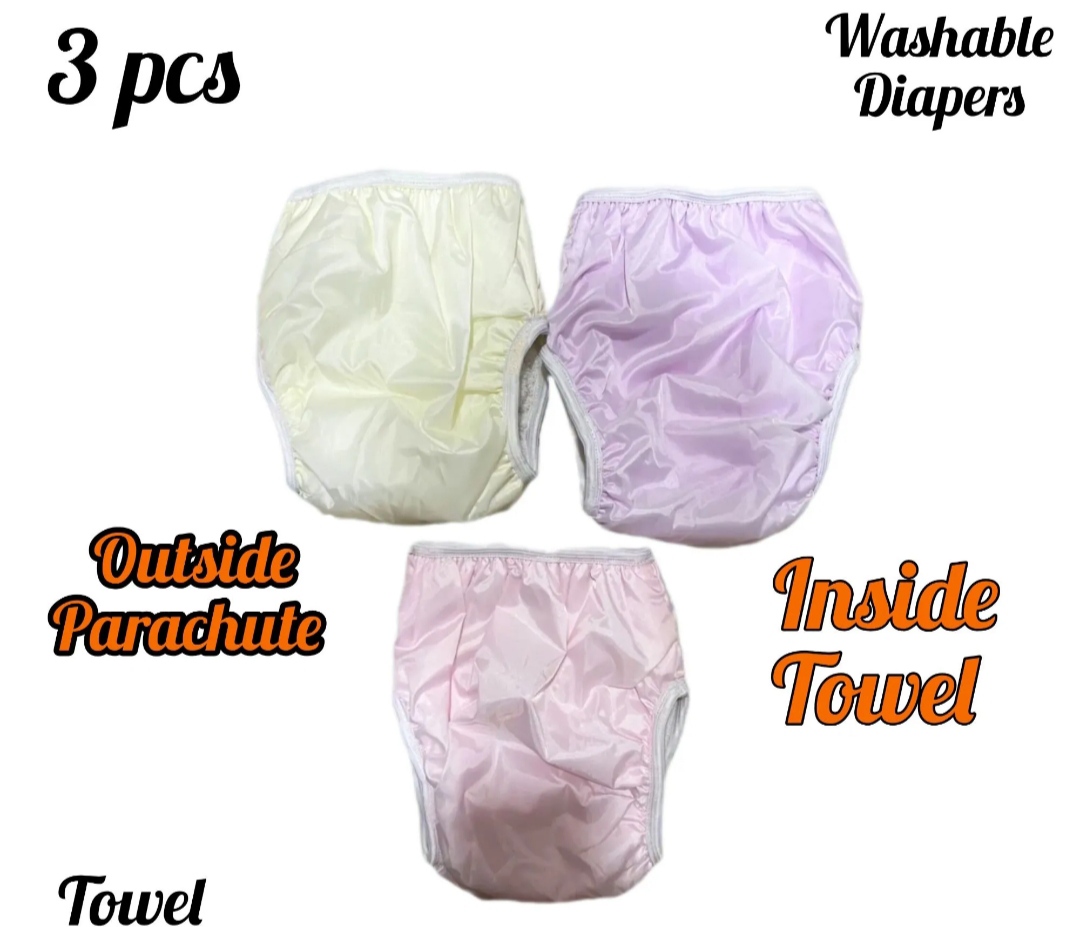 (Pack of 2)Kids washable cloth diaper panties with inside towel