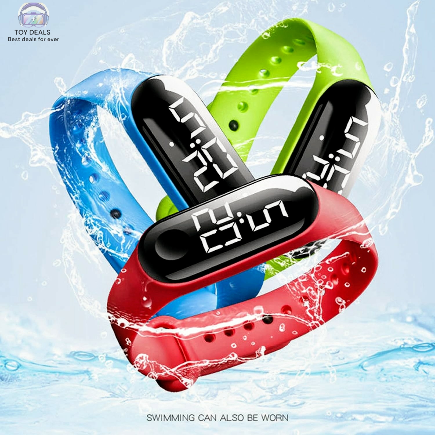 TOY DEALS : Men Women Sport LED Digital Watch Men LED Watch Silicon Watch Couple Watches Clock montre Home
