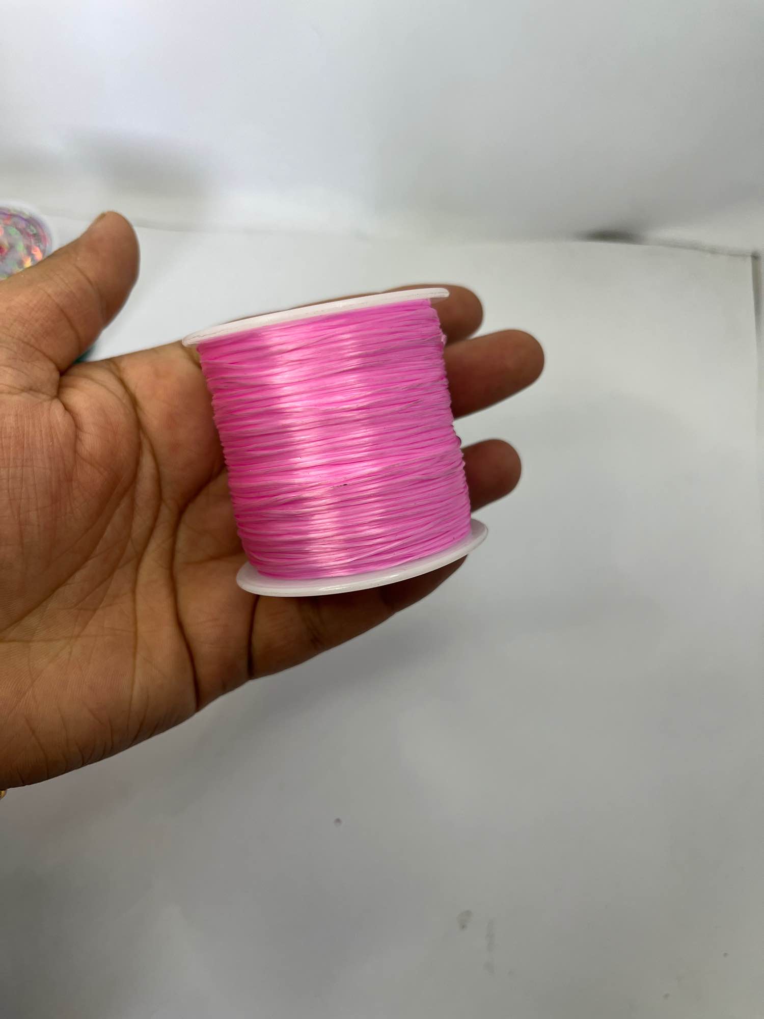 Stretchable Thread For Jewlery Making Nylon Thread For Bracelet Making Elastic String For Beading Jewelry Cord, Elastic Bracelet Rope Crystal Beading Cords  High-Quality Crystal Bead String / 5 yard (5 gazh).