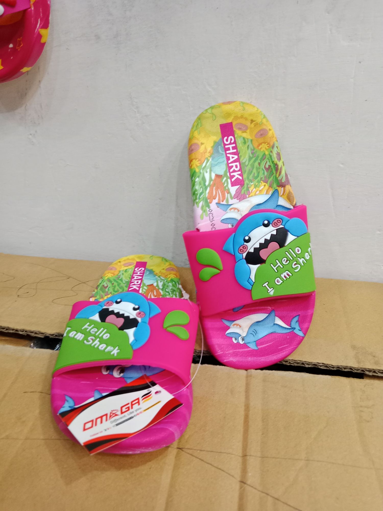 shark slippers for boys & girls