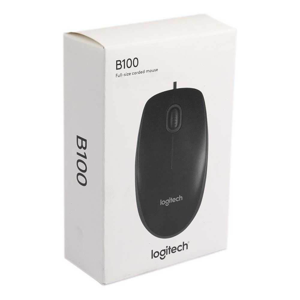 Logitech B100 USB Mouse Original | Wired Optical Mouse | Laptop PC Computer Mouse | Plug & Play