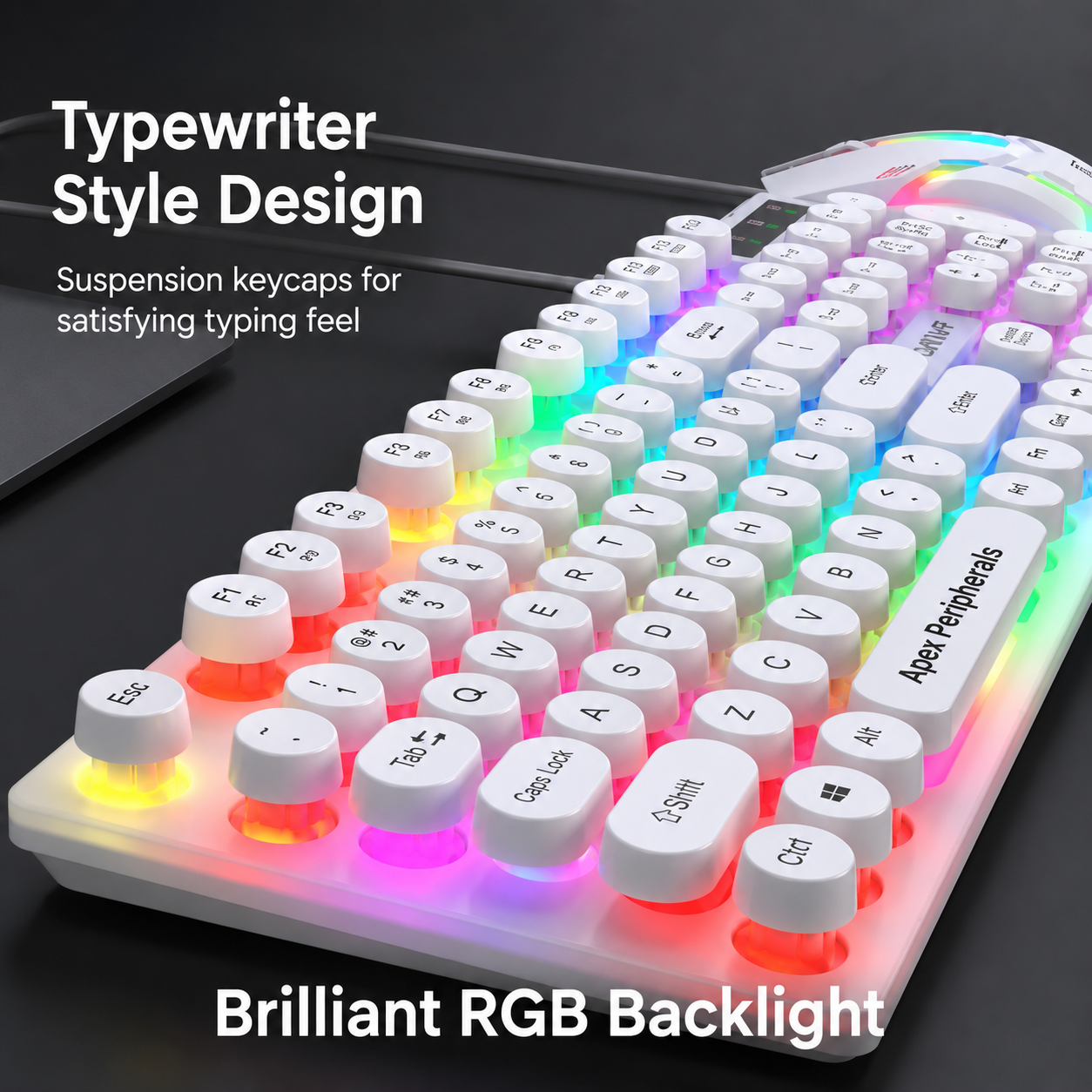 RGB Gaming Keyboard Mouse Combo with Large RGB Mouse Pad | 3PCS Gaming Set | USB Wired Mechanical Feel Keyboard | LED Gaming Mouse | PC Laptop Compatible