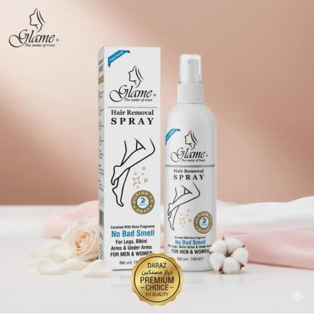 Hair Removal Spray For Women And Man Removes Body Tan Pain less 100 Ml by Glame