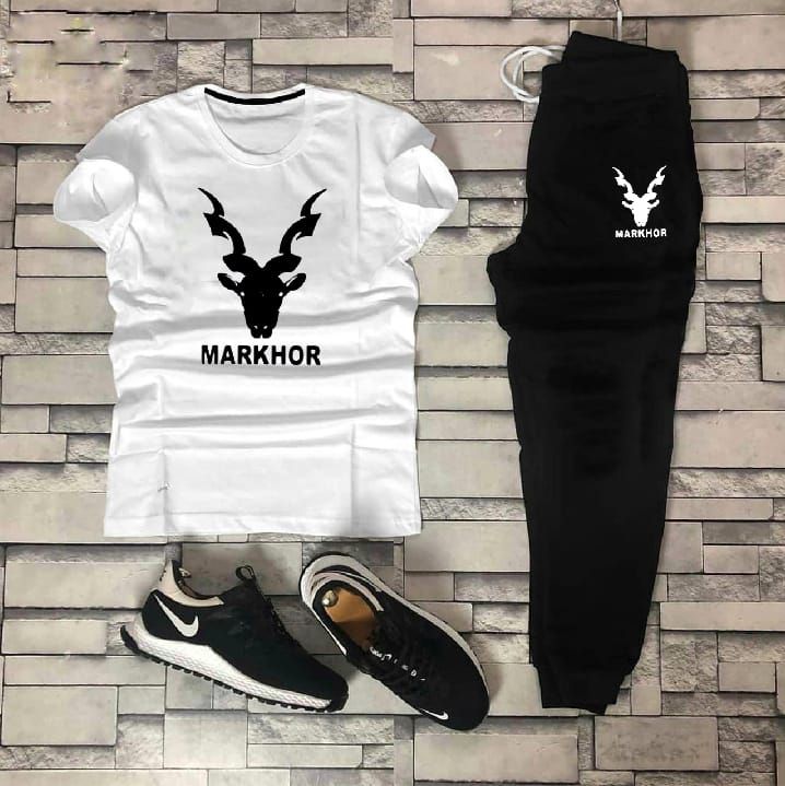 NEW  TRENDY PRINTED TRACKSUIT FOR MEN ROUND NECK HALF SLEEVES T SHIRT & TROUSER FOR MEN & BOY'S BEST ARTICLE OF SUMMER COLLECTION/TRACKSUIT FOR MEN/SUMMER Multicolor TRACKSUIT FOR MEN & BOY'S