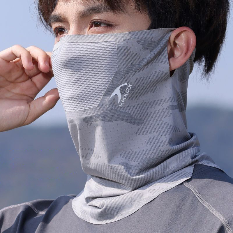 Neck Gaiter Cycling Sun Protection Face Mask Spring Summer Breathable Fishing Hiking Ear-Hanging Sport Unisex Cooling Face Cover
