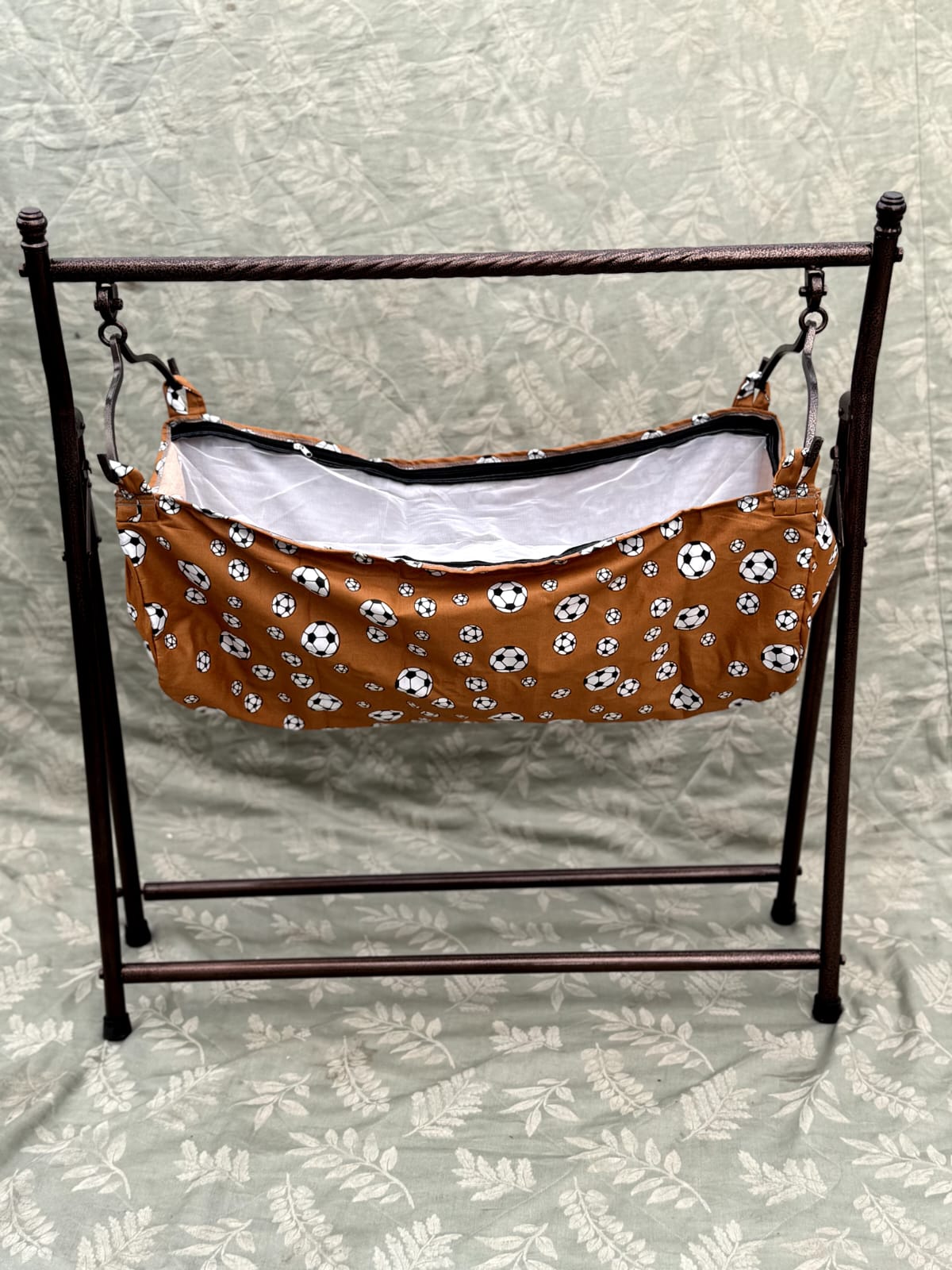 Baby Cradle metal hooks with Mosquito Net | Hanging Baby Jhoola Cloth Swing Bed for Newborn Infants
