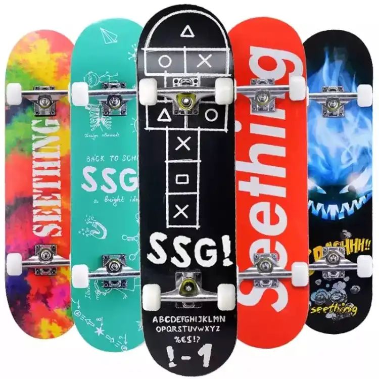 Skate Board Pure Wooden 17 Inch For kids