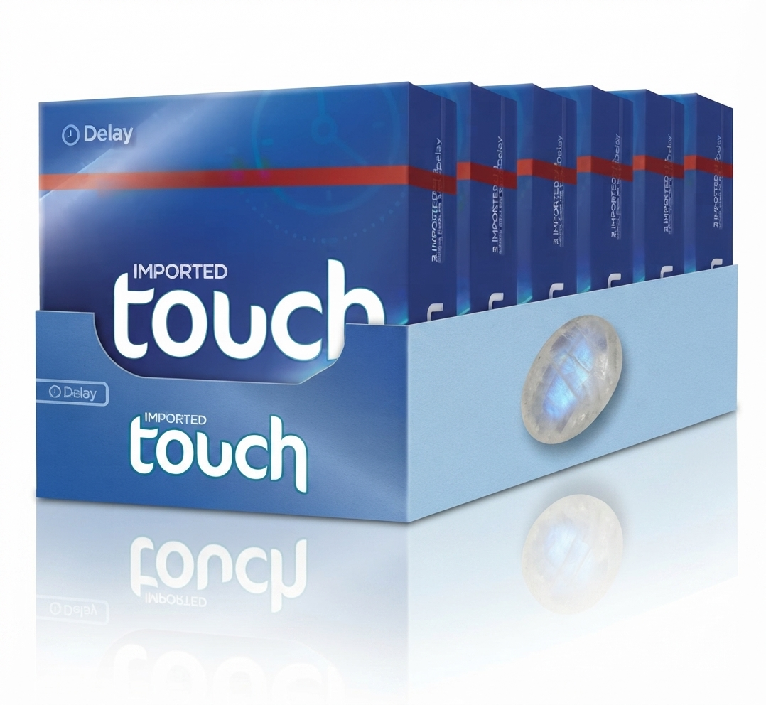 Touch Delay Condoms 18 Pieces Dispenser Lubricated Natural Latex for Protection