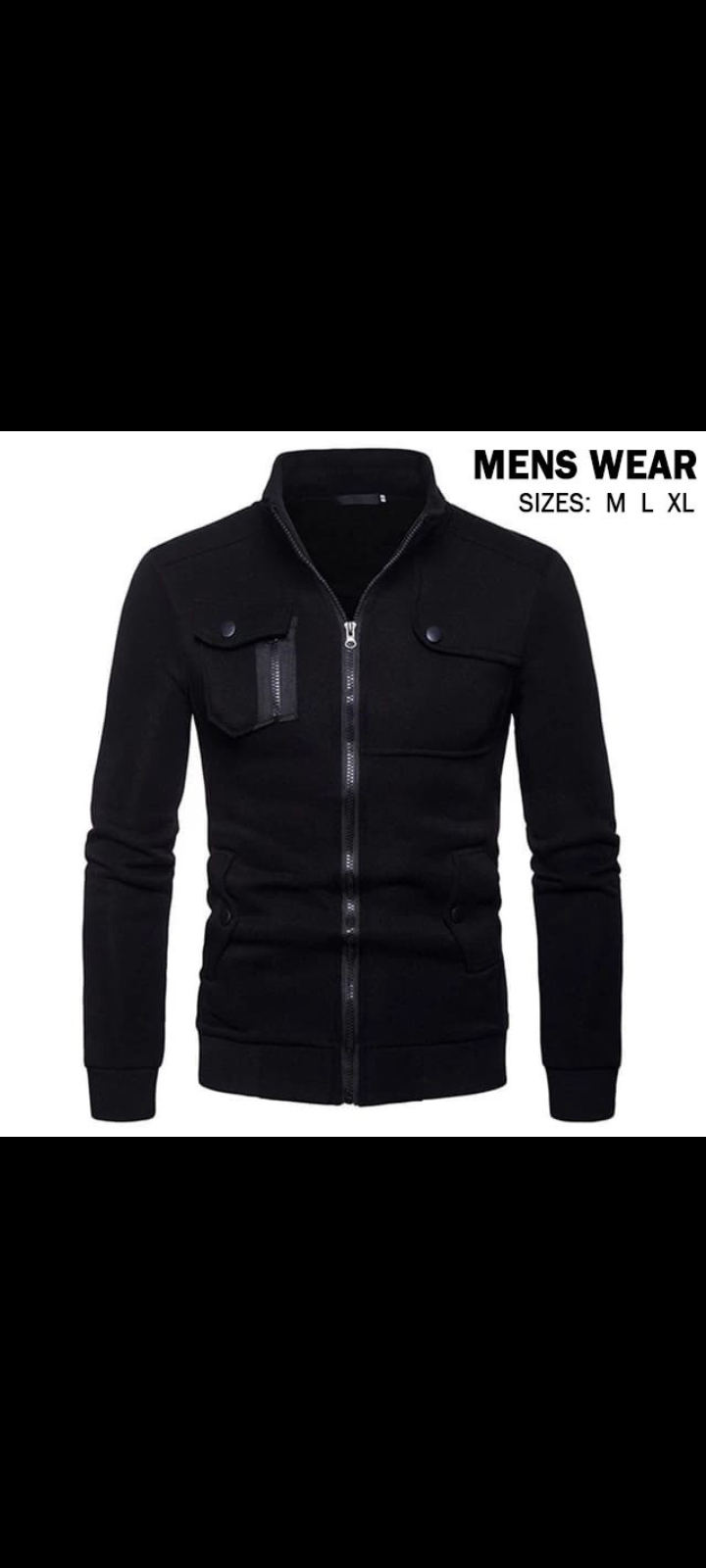 Stylish And Unique Long Sleeve Plush double fleece Jacket For Men