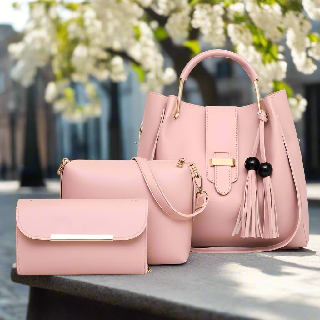 Handbags/3 piece handbag set/ women trends/women handbag/ shoulder bags/crossbody bags/wallet/ chain bags